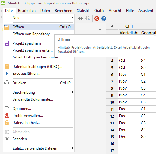 Minitab Und Excel: 3 Tipps Zum Importieren Von Daten